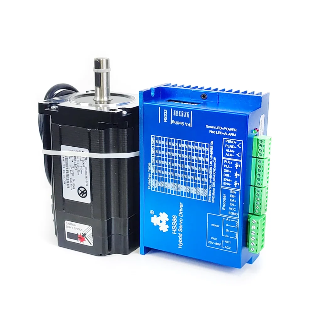 4 Axis Hybrid Servo Nema 34 4Nm 8Nm 12Nm Stepper Motor Closed Loop Encoder Motor With Driver Controller Kit