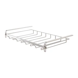 304 stainless steel cabinet no punch wine glass holder adjustable hanging wine glass organizer hanging cup holder shelf