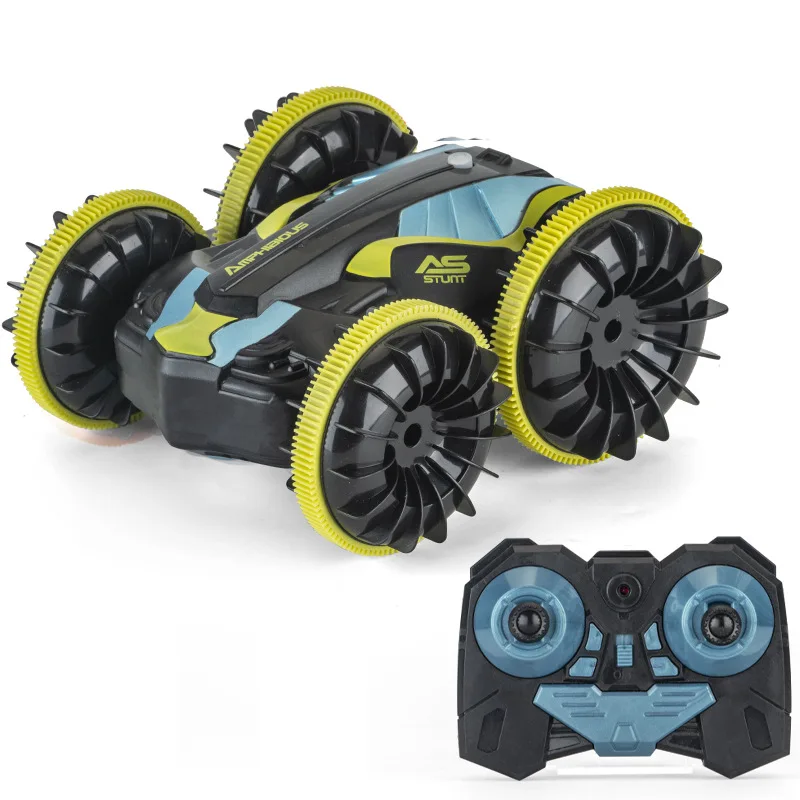 2.4G Mini Double-Sided RC Stunt Car Toys Waterproof remote control 4WD 360 Flip Rotate vehicle High Speed Climbing Amphibious