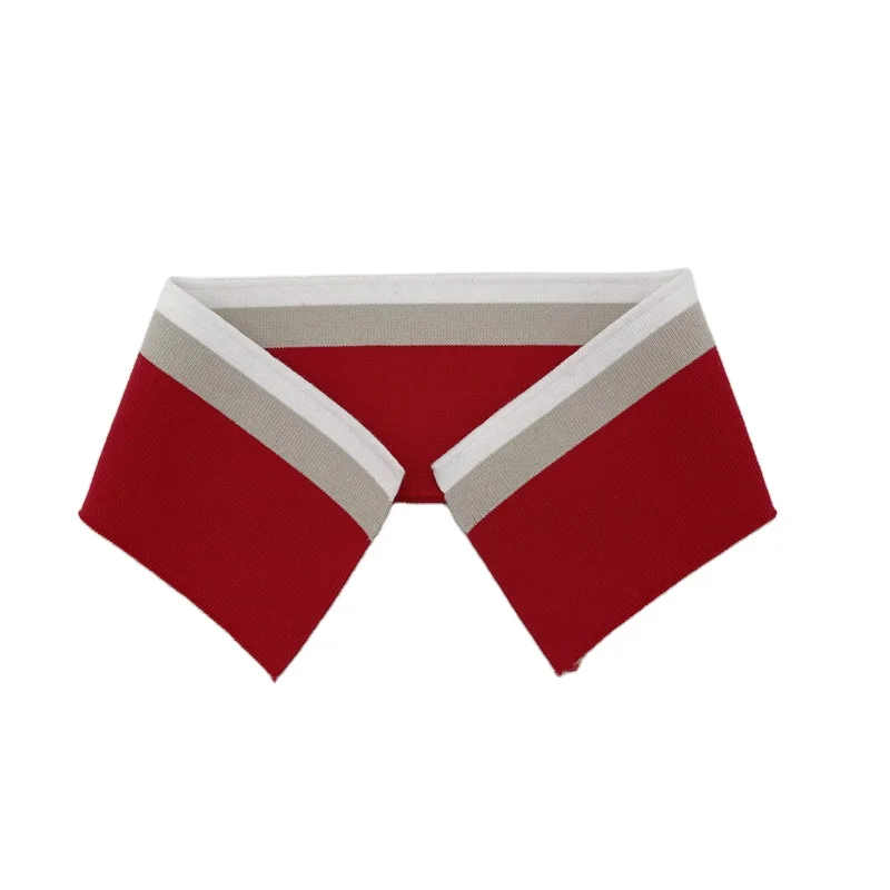 Custom Design Wholesale Knit Collar Full Cotton Ribbed Collar Collar For Polo Shirts