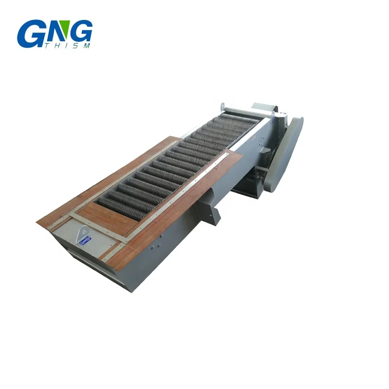 Automatic screen separator mechanical rake bar screen