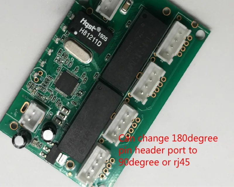 Factory price OEM mini 4 port ethernet switch with 1 uplink small printed circuit board