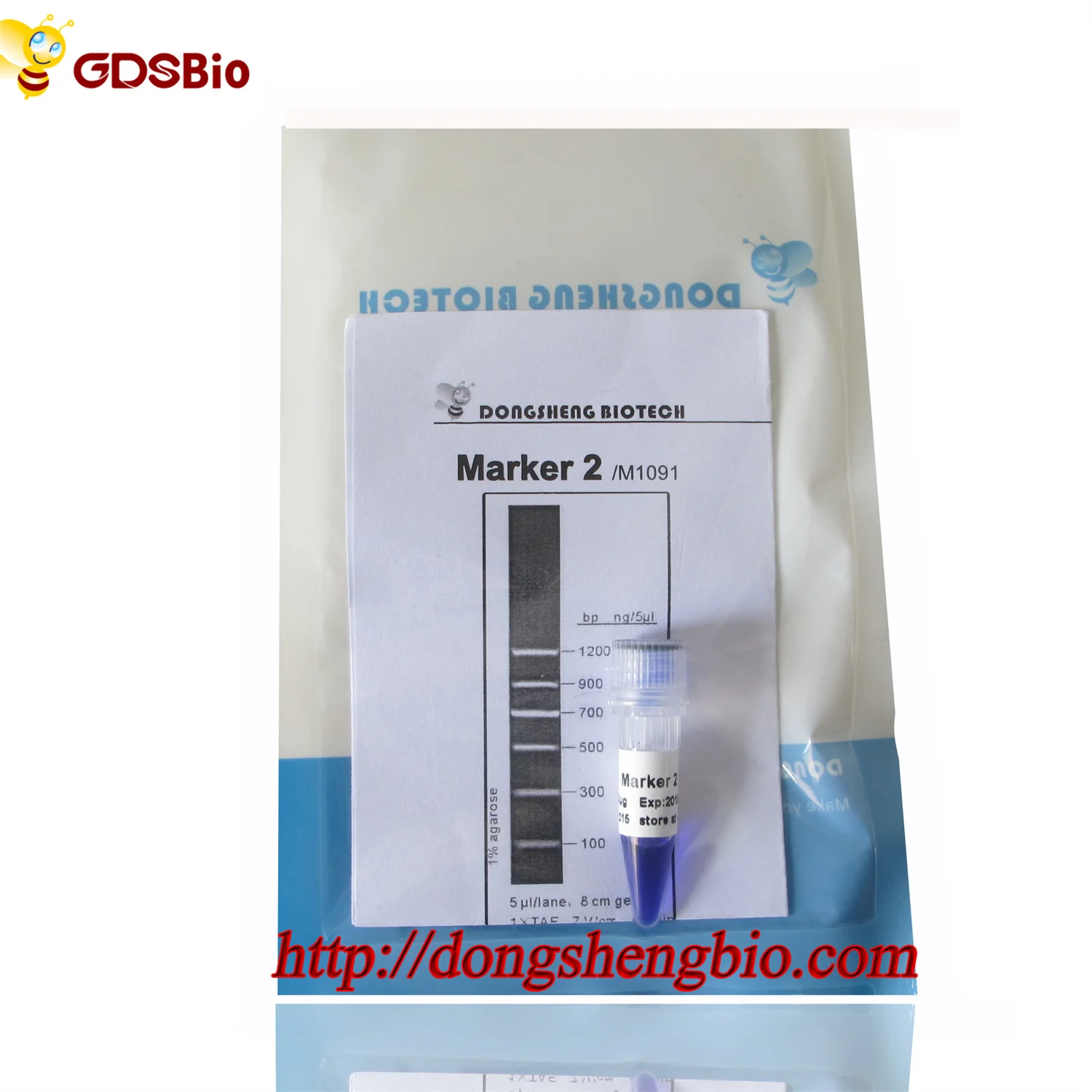 GDSBIO Marker 2, DNA ladder, OEM, 100bp to 1200 bp M1091/M1092