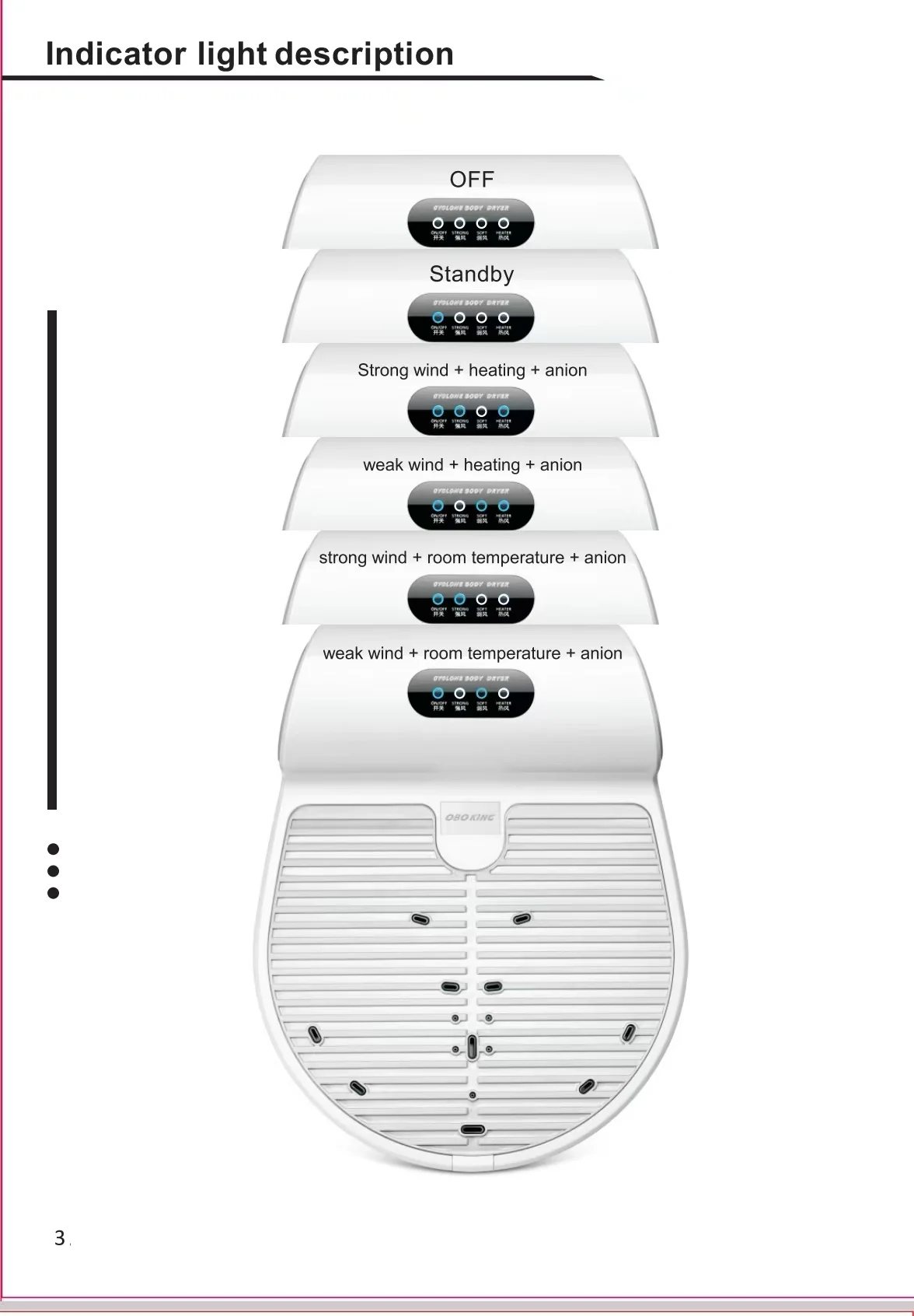 High Quality Body Care Home Appliance 1350W Multi-function Portable Bathroom Automatic Full Body Dryer