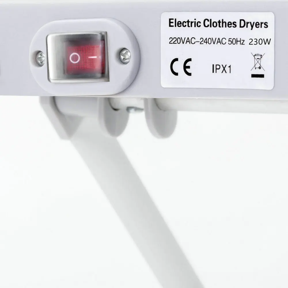 EVIA Floor Standing Heated Air Rack Portable Folding Electric Clothes Dryer