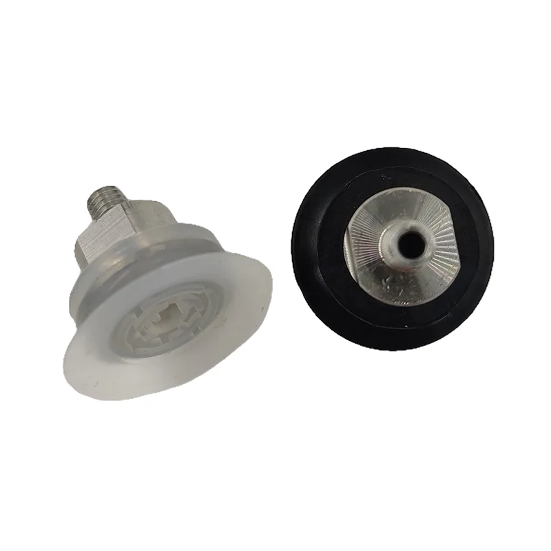 Shanghai Doullens 30mm Flat Pneumatic Vacuum Pad for Plastic Film and Paper Industrial Silicone Suction Cup