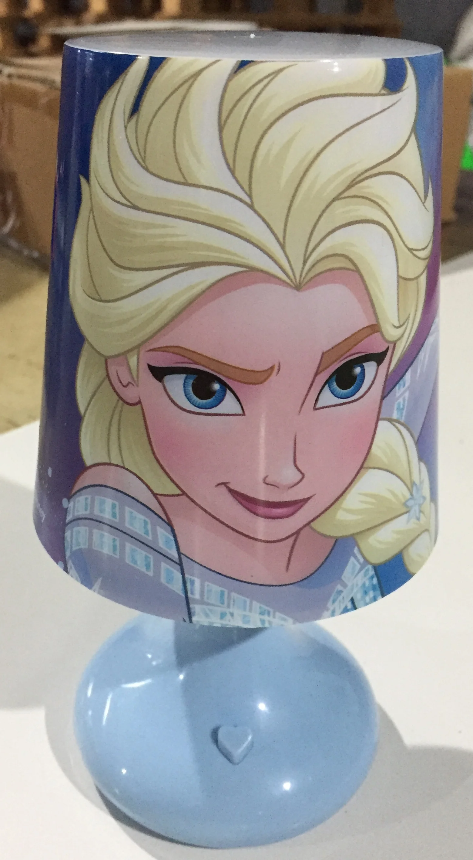 Led touch table lamp color changing cartoon image mini table kids light