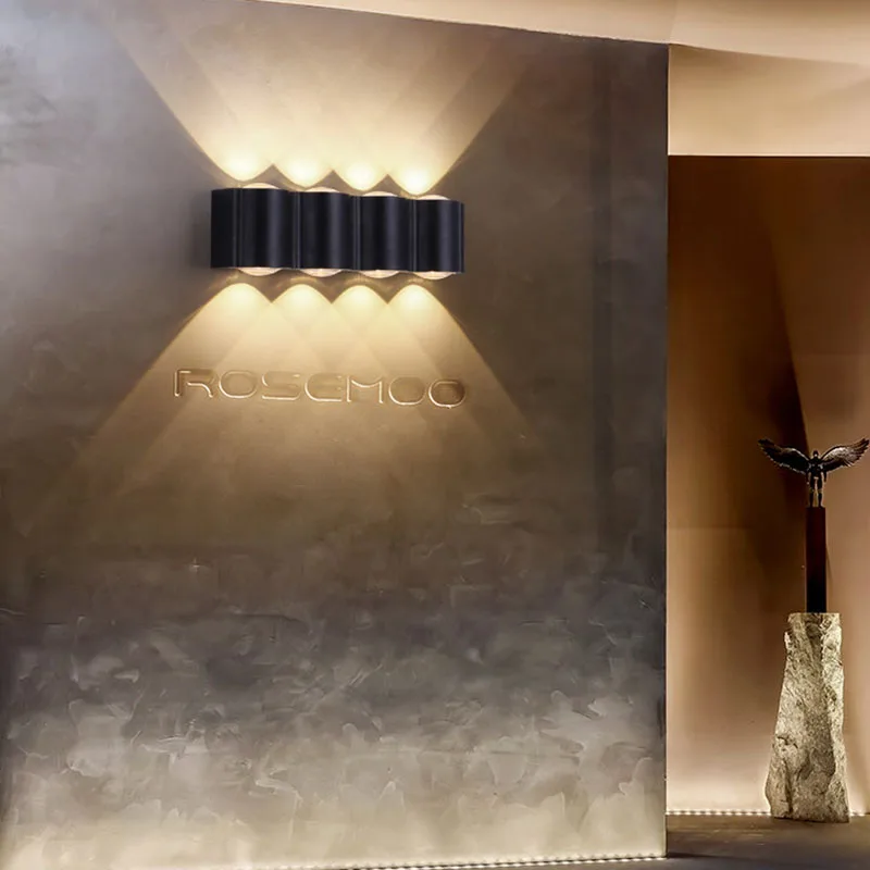 High power AC85-265V bright white outdoor lighting ip65 waterproof Aluminum 10w led wall lamp