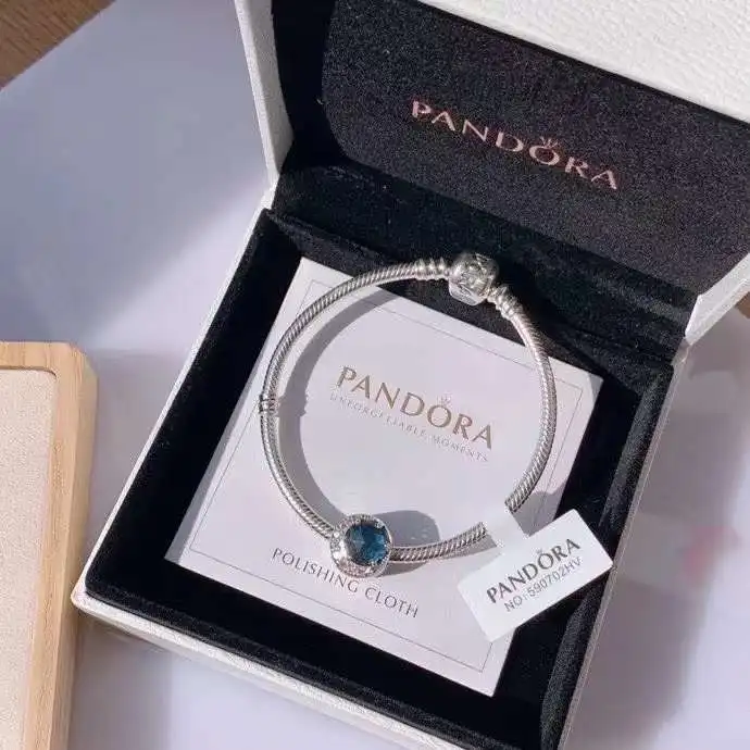 
Classic personality with blue Pendant Bracelet set s925 Sterling silver bangle for women 