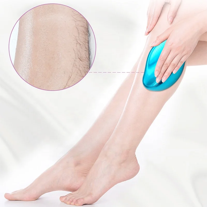 Быстрый безболезненный простой в использовании волшебный ластик для волос, Кристальный ластик для удаления волос для рук, ног, подмышек