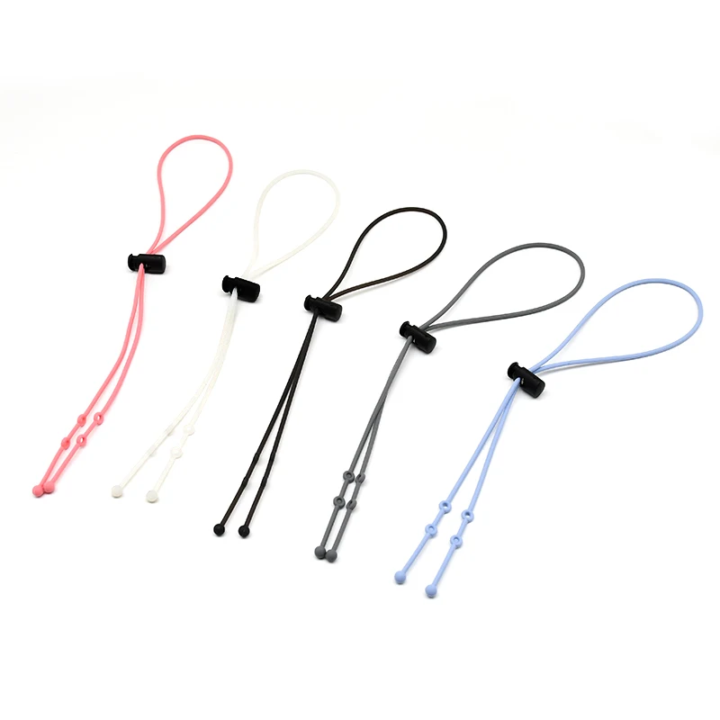 
New Design Facemask Ear Extender Rope Silicone Masking Straps Adjustable Hook Lanyard 