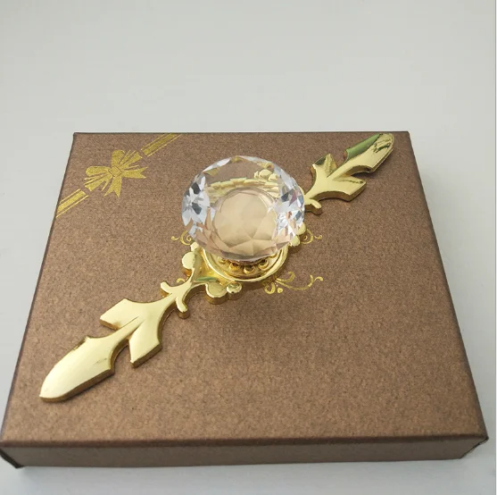 Manufacturers wholesale new zinc alloy handle drawer handle cabinet acrylic Zinc Gold handle 165mm