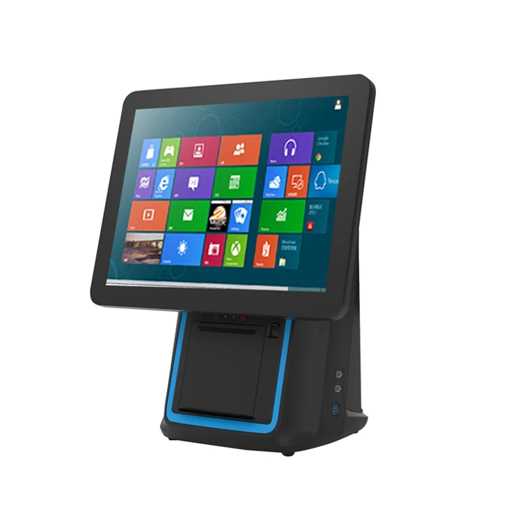 Hot Sell 15 Inch Pos System Android Pos Machine Capacitive Touch Screen With 58mm Thermal Printer