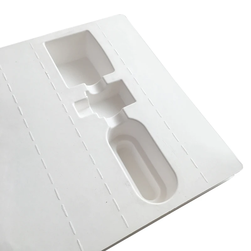Pulp Fiber Products Trays 100% Biodegradable Eco-friendly Bio Packaging Molded Recycled Paper OEM Packaging Inserts Accept