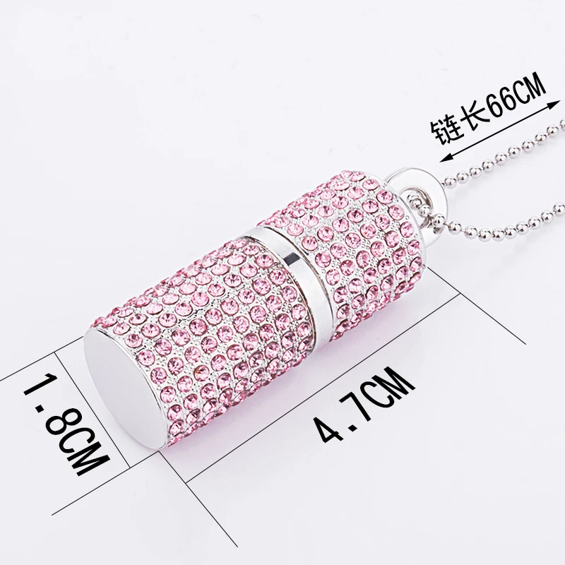 Newest Pendrive Usb Flash Drive U disk Pen drive 32GB 16GB 8GB 4GB Diamond Crystal Necklace Memory stick flash card Girl Gift