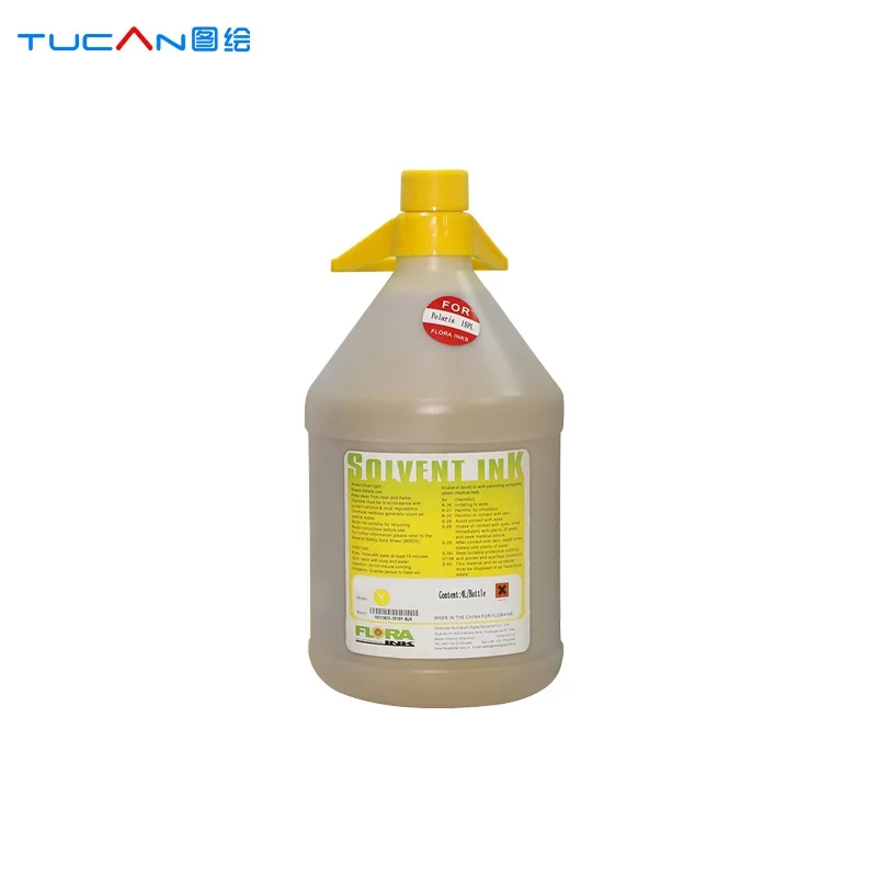 Original Flora solvent ink for all printer with Spectra polaris 512 15pl/35pl solvent printhead