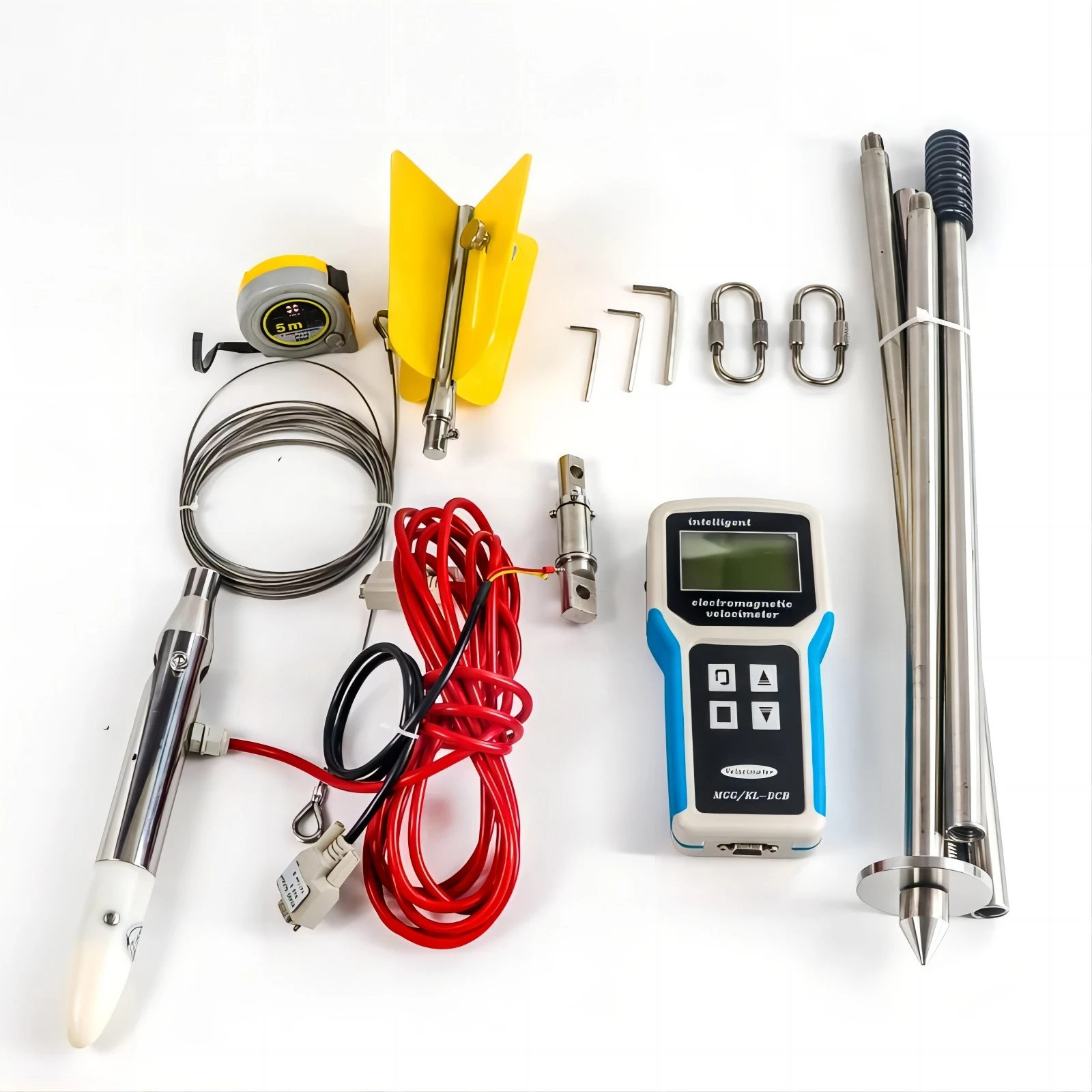 Portable Digital display River Flow Meter Water Velocity Measurement Instrument with OEM and ODM Support