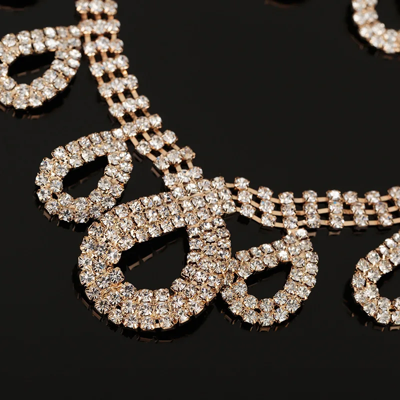 2 шт./комплект женские серьги с кристаллами