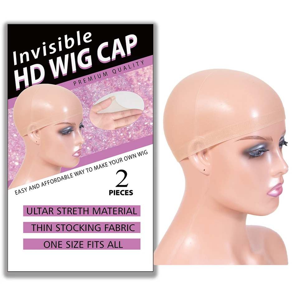 New Stocking Cap Super Thin HD Wig Cap Custom Color Packing Thin Wig Caps For Making Wigs