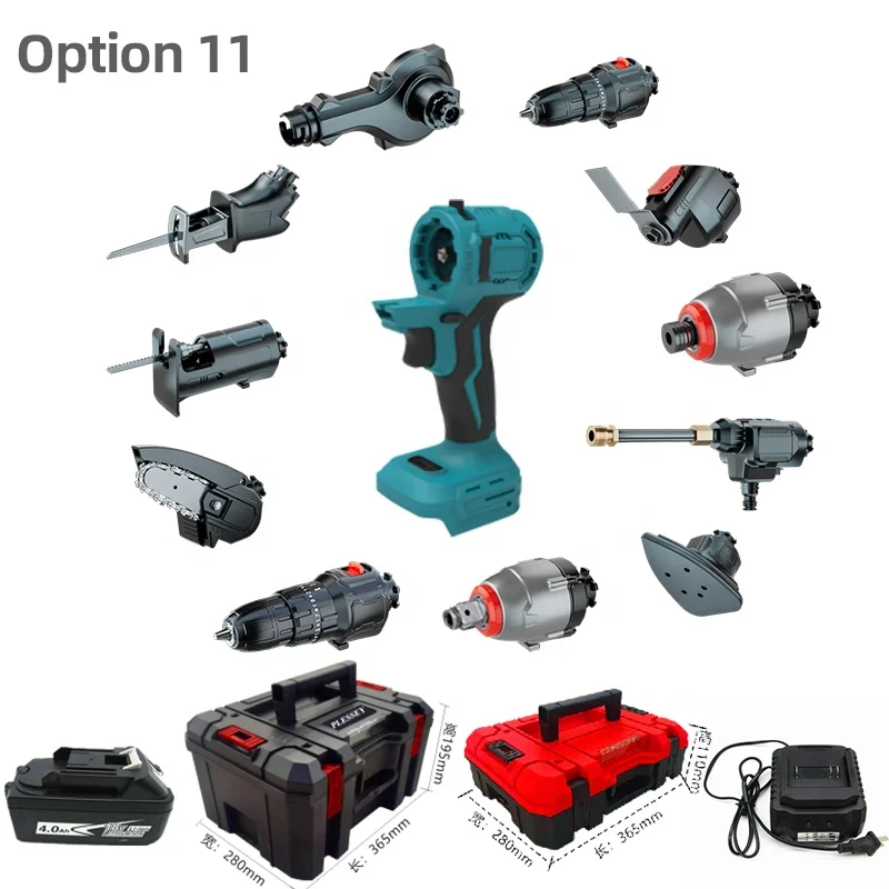HENGLAI 20V Power Tools Combo Kit In China Combination Woodworking Machines Drill in 1