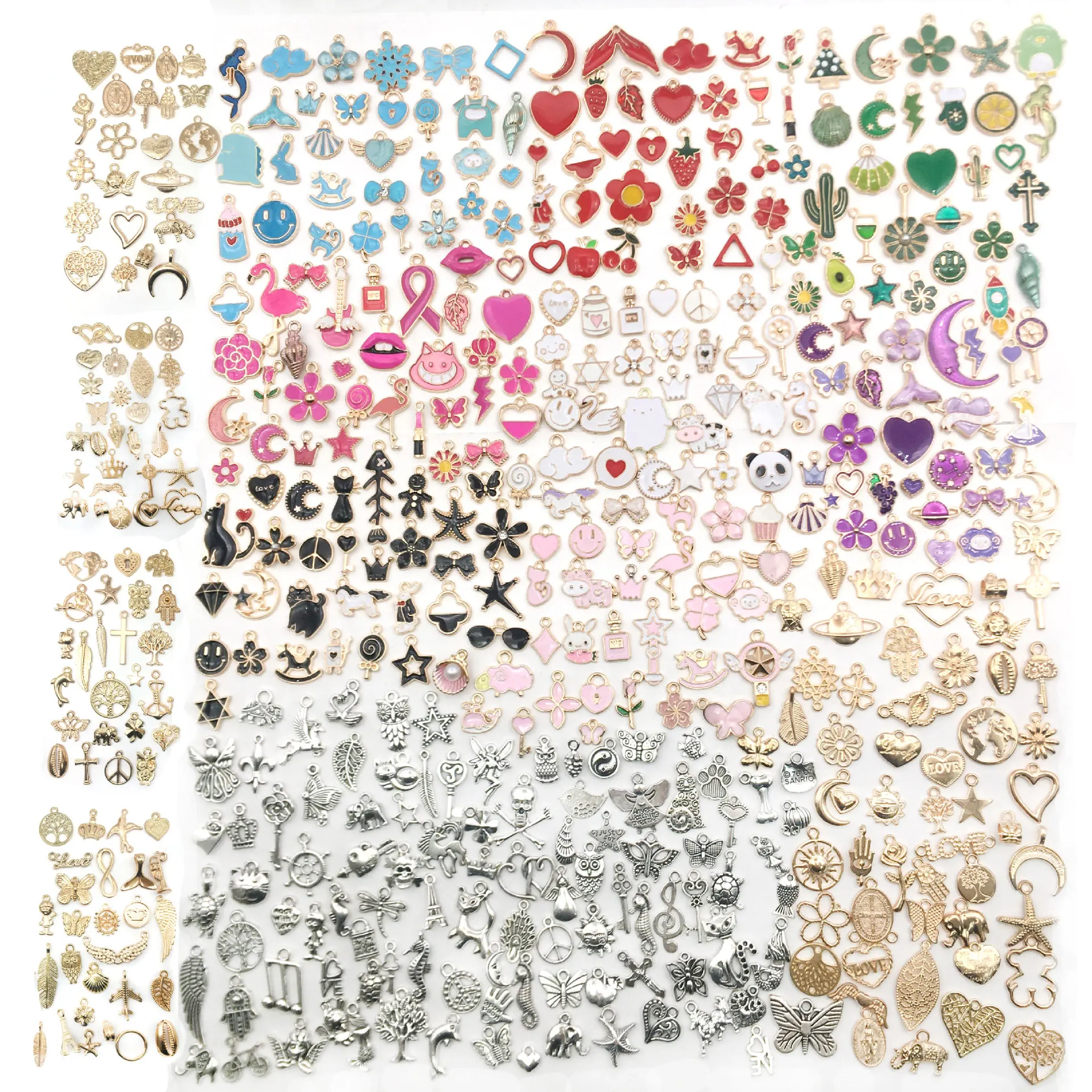 30Pcs Mixed Bulk Metal Earring Charms for DIY Necklace Bracelet Jewelry Making Charms for Jewelry Making