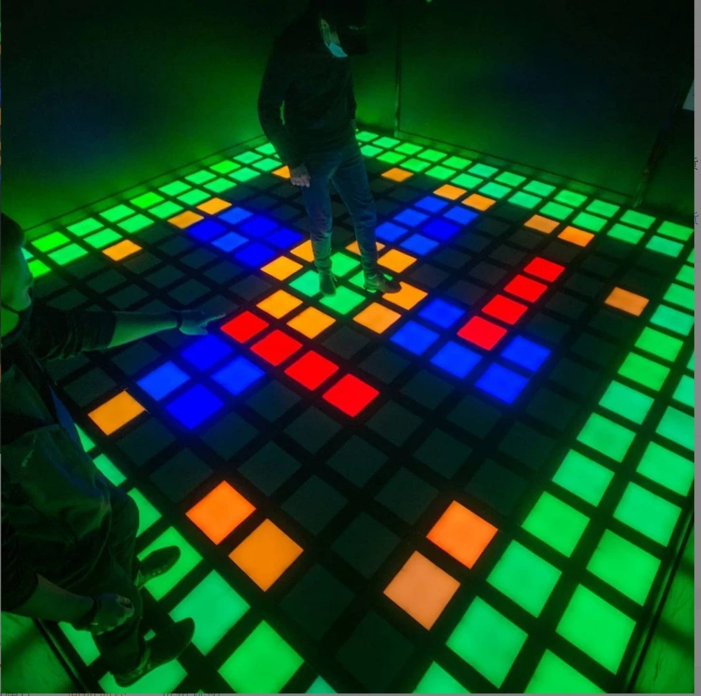 RGB Infinity Panels Interactive 3D Interactive LED Floor Game RGB Starlight Dance Floor