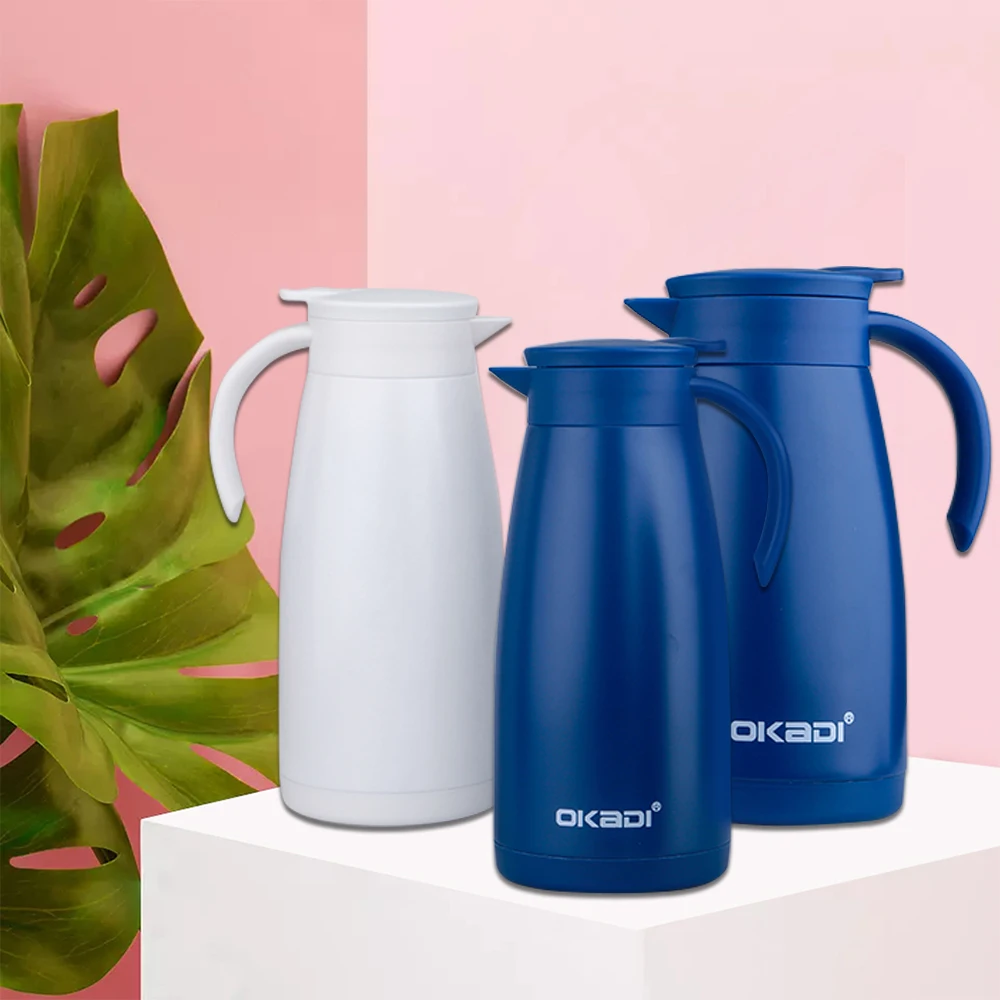 750ml Custom Logo & Color New Multifunctional Metal stainless pot handgrip Travel coffee pot