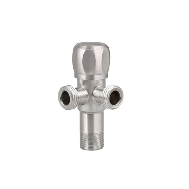 
Good Quality SUS 304 Stainless Steel Three Way Toilet Water Stop/Angle Stop Valve 