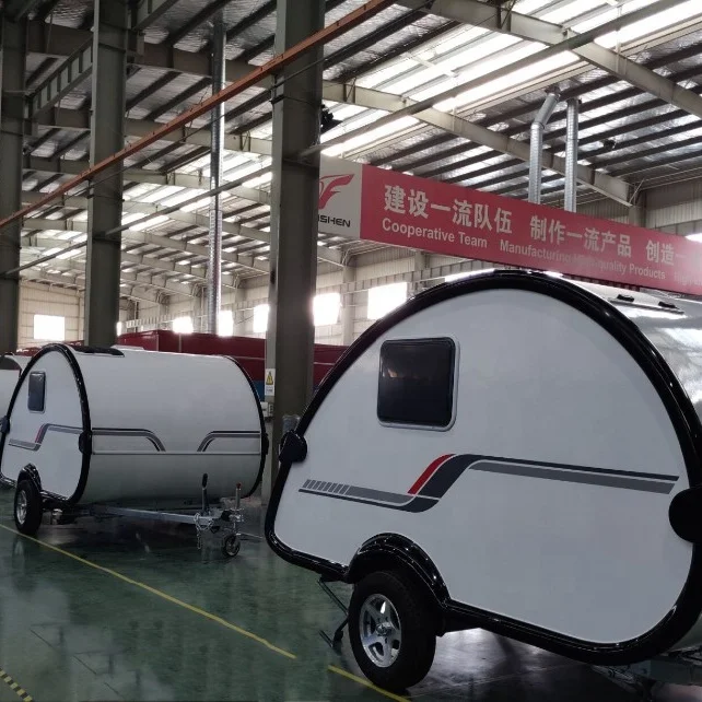 one stop caravan trailer travel teardrop caravan camper camping trailer