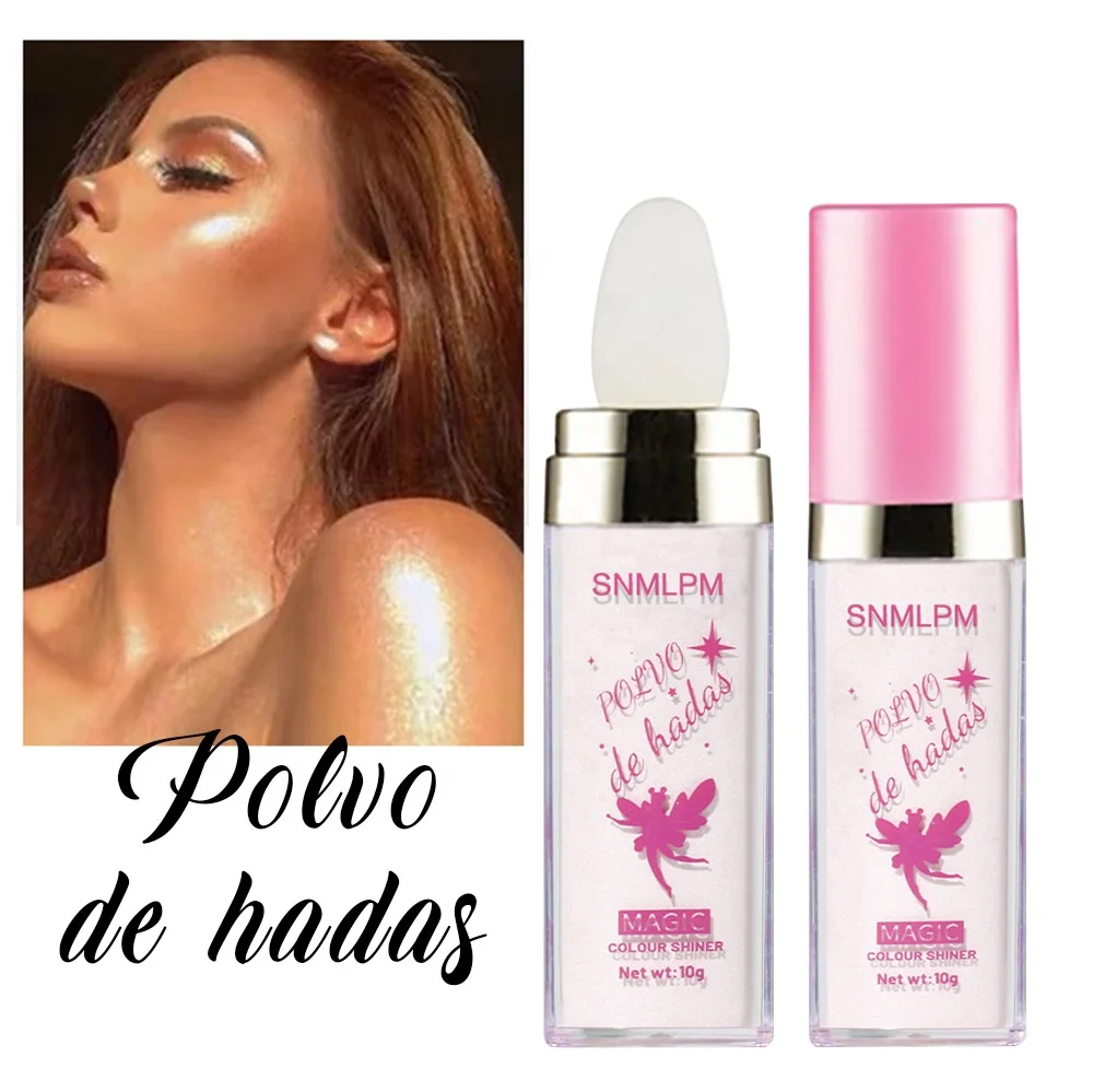 SNMLPM Wholesale Glitter Powder Highlighter Polvo De Hadas Fairy Dust Highlight Patting Powder for Face and Eye,Sparkling Body