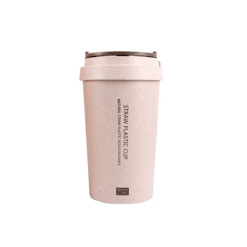 Custom Logo Eco-friendly Reusable Modern Coofee Cup  Rice Husk Custom Mug Reusable