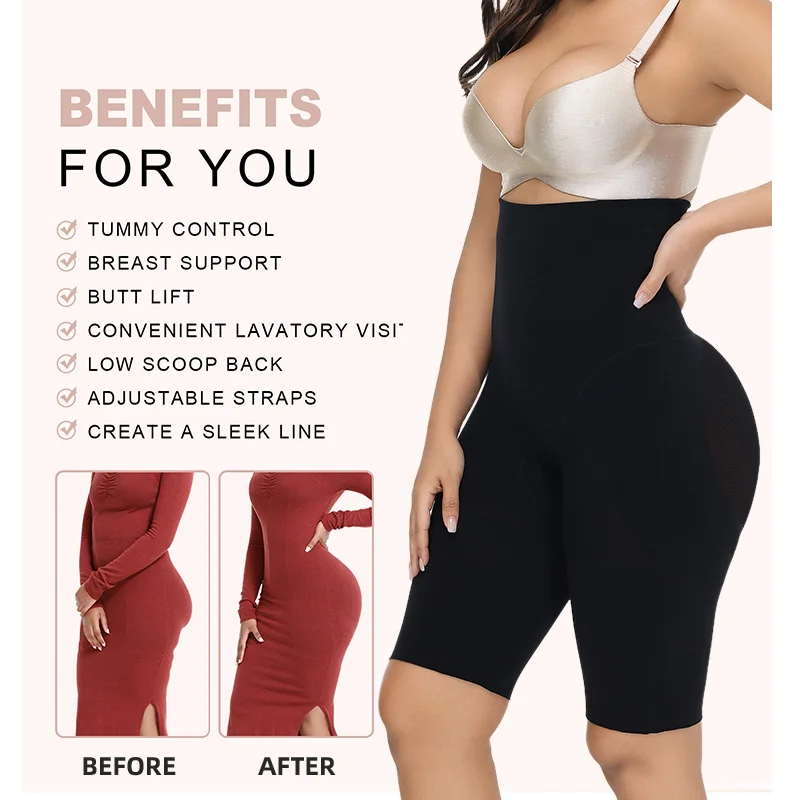 YIQUN Shapewear manufacturer high waist Scrunch Butt Shorts plus size slim butt lift shaper shorts Compression Shaper Shorts