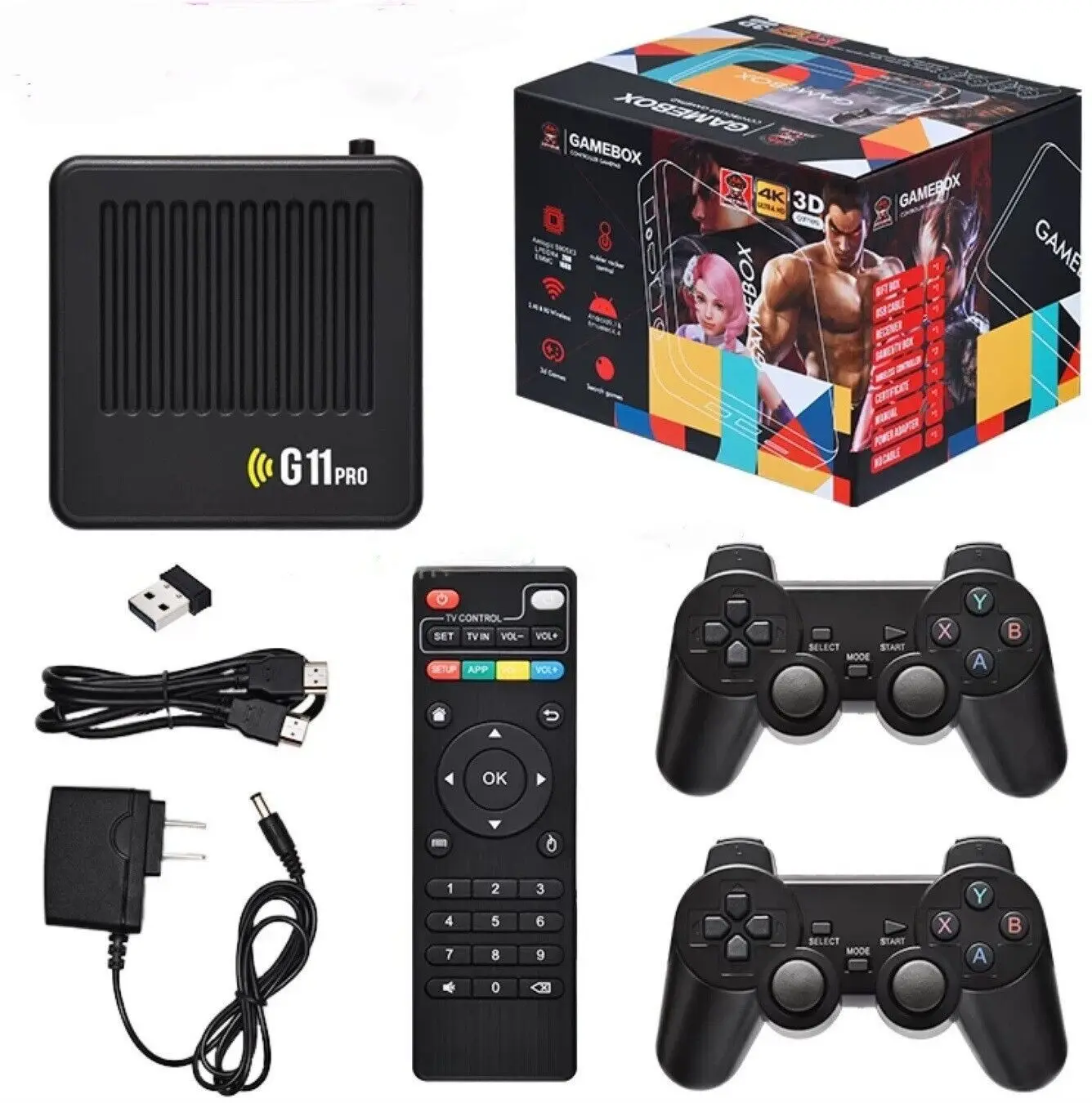 G11 Pro Family Retro Classic gaming Console 64/128GB 30000+ Games 4k Game Box Video Game Console Support TV Box