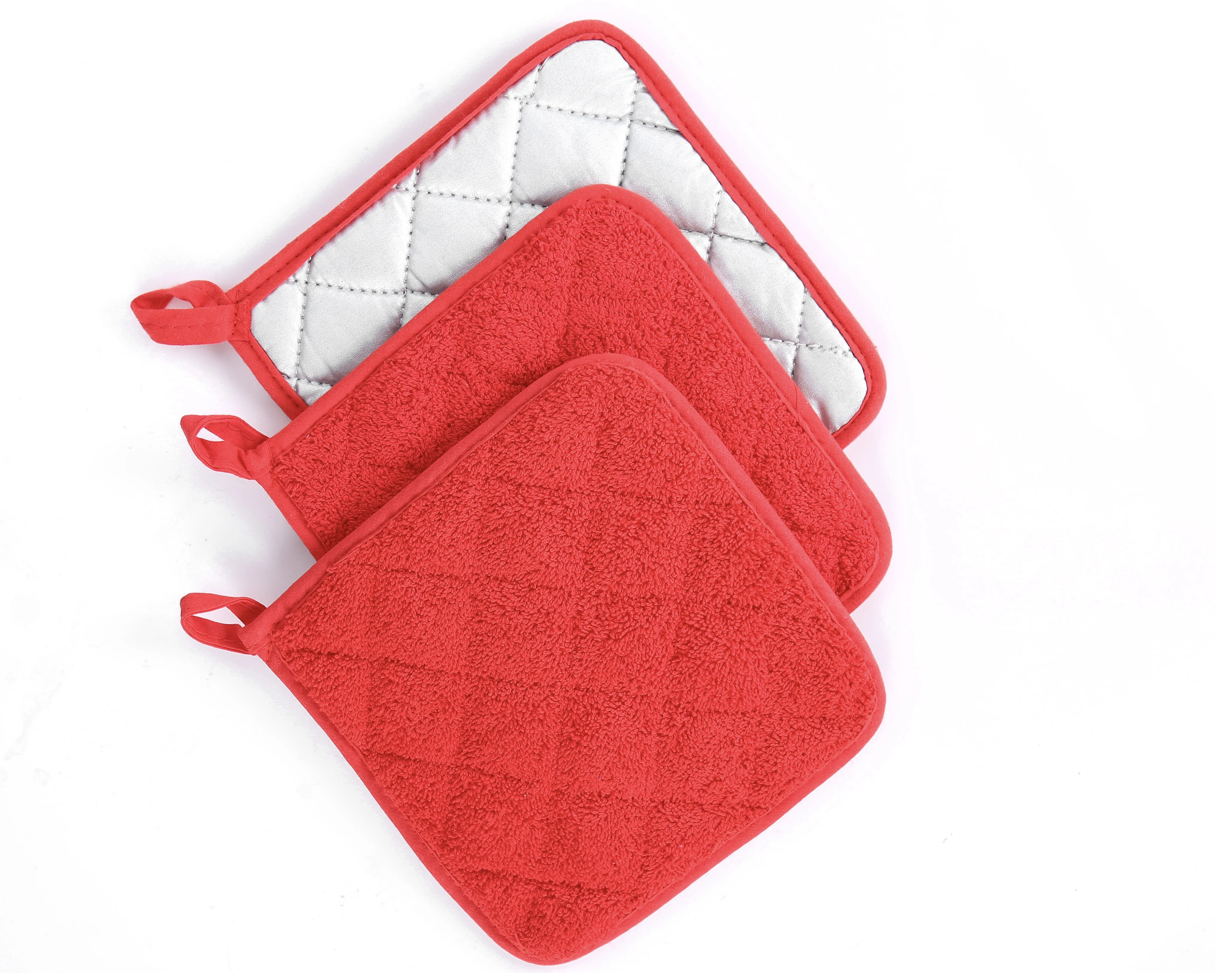 2022 China Heat Resistant Cooking Pinch Mitts 100% Cotton Hot Pot Holder