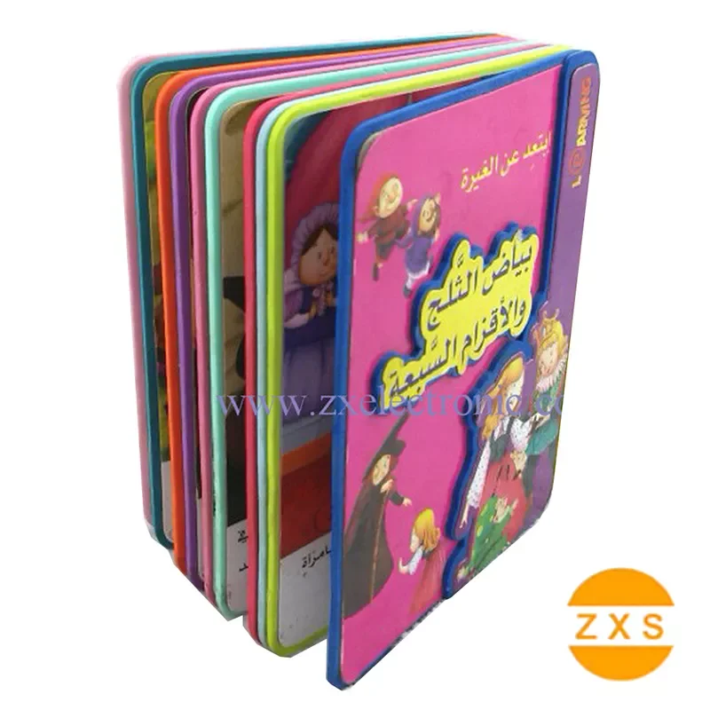 ODM English interactive Sound book Educational flash cards Kids Smart Electronic Talking Pen Learning Machine for babies sticker