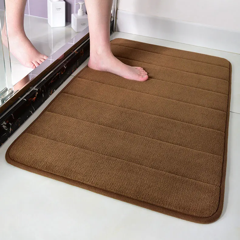 Memory Foam нескользящие носки из флиса коврик для ванной мягкая микрофибра комнаты Набор машинная стирка коврики