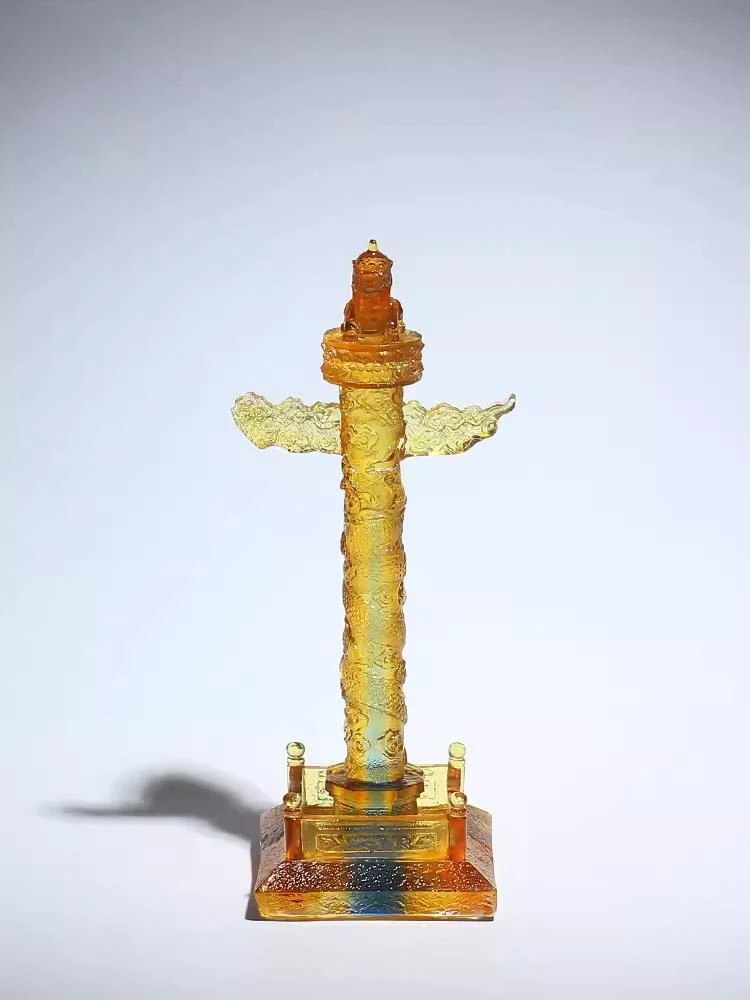 G131 Beijing Forbidden City Museum Cultural And Creative Travel Souvenirs Colored Glaze Crafts Huabiao Column Ornaments