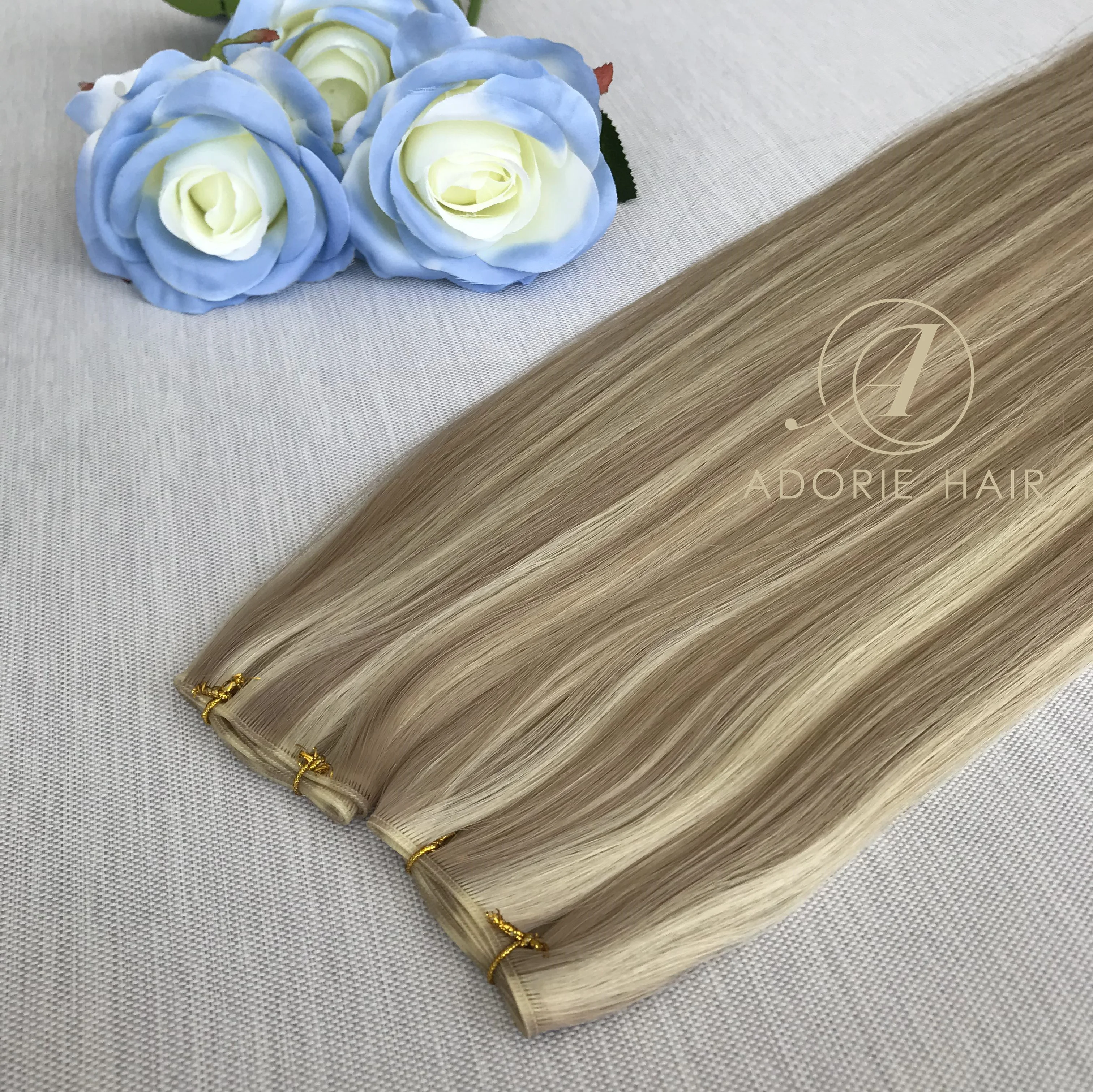 100% Unprocessed European Virgin Ultra Thin Tape Hair Turkey Double Drawn Curly Skin Tape Genius Weft Extensions