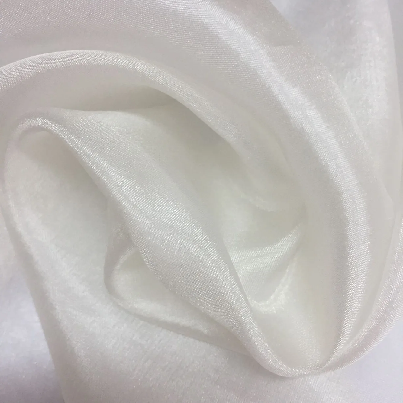 Hot Selling 100% Silk Paj Organic Silk Pongee Fabric Veil in Natural White Color for Scarf Decoration