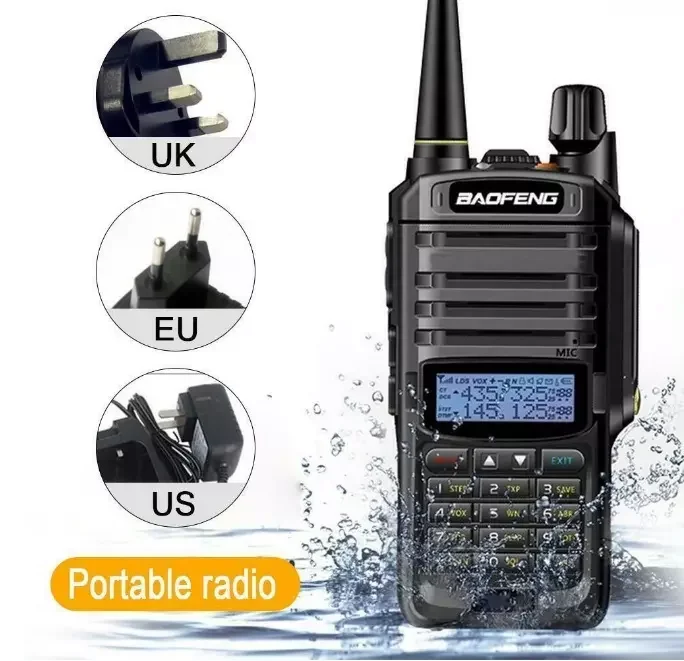 10w dual band two way radio Waterproof IP67 baofeng walkie talkie ham radio china radio comunicador baofeng uv-9r