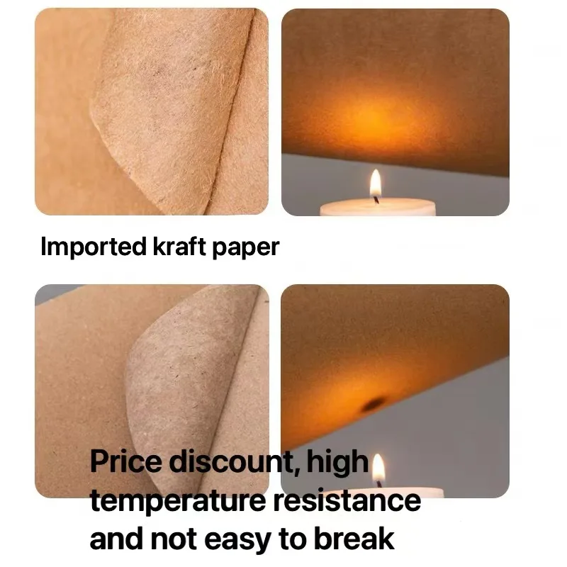 Wholesale Customizable Food Grade Kraft Paper Waterproof Oil-Proof Thickened Packaging Greaseproof Surface for Offset Printing