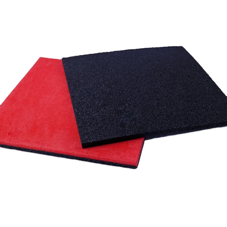 High Quality SBR Dyedshock absorption  Rubber Tile External Rubber Roof Tiles with buckle for Outdoor use