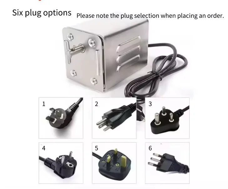 45W Home Electric Motor Stainless Steel Automatic Rotating Barbecue Grill Outdoor Charcoal Lamb Spit Rotisserie Grill Kit