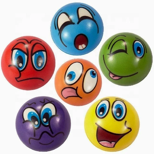 Wholesale custom funny PU anti stress ball foam antistress balls