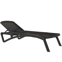 Leisure Adjustable Rattan Sunbed Plastic Sun Beach Lounger For Pool Side