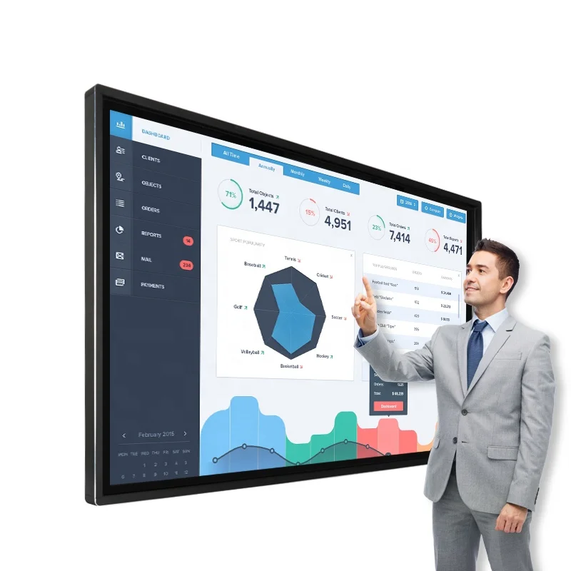 65-85 Inch Interactive Whiteboard Smart Board Interactive Infrared Finger Touch Whiteboard Interactive Interactive Boards