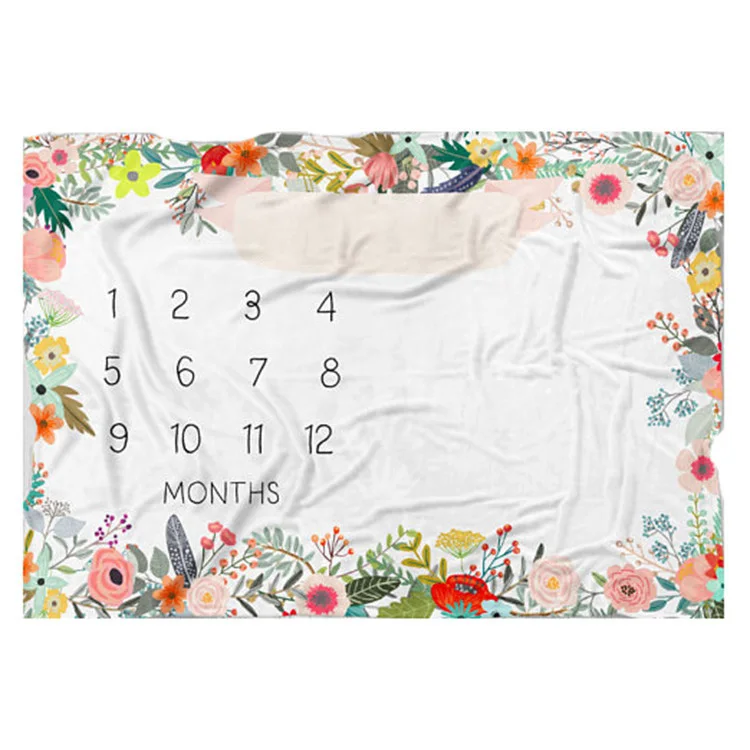 Lvkiss Custom Design Animal Fleece Blanket for Newborns Soft Baby Monthly Milestone Knitted with Microfiber Fill Price