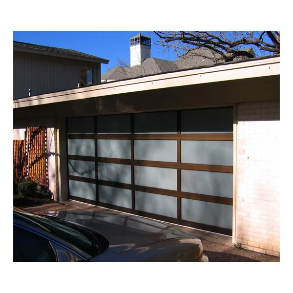 Motorized Weather Protection Fiber Glass/Organic Glass/Tempered Glass Screen Sectional Garage