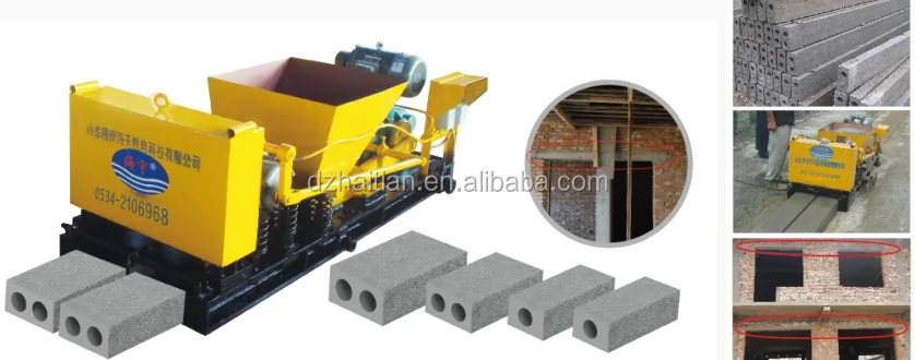 Hollow core slab forming cement machine/precast concrete hollow-core slab