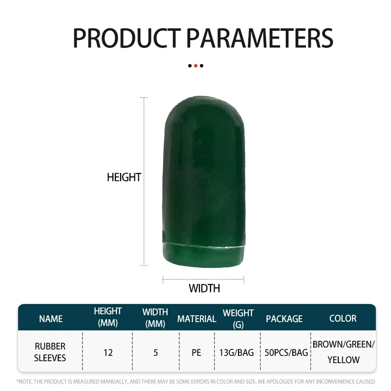 50pcs Carp Fishing Buffer Beads Anti-Tangle Swivel Stopper Rig Fishing Terminal Rubber Shock Rig Beads